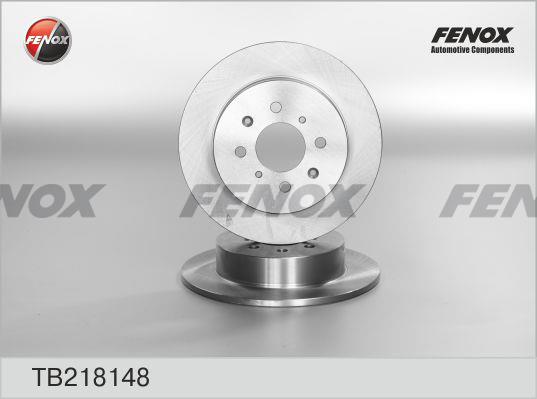 Fenox TB218148 Rear brake disc, non-ventilated TB218148: Buy near me in Poland at 2407.PL - Good price!