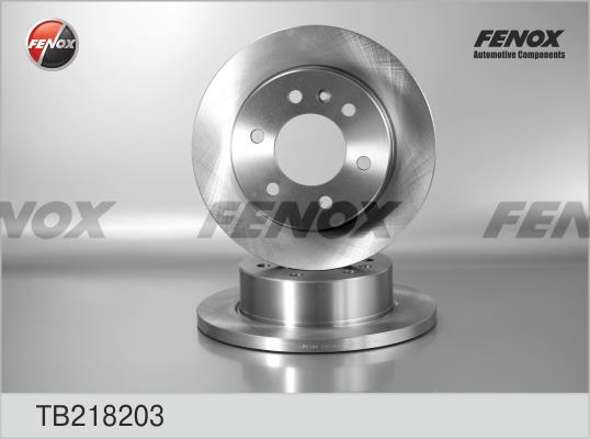 Fenox TB218203 Rear brake disc, non-ventilated TB218203: Buy near me in Poland at 2407.PL - Good price!