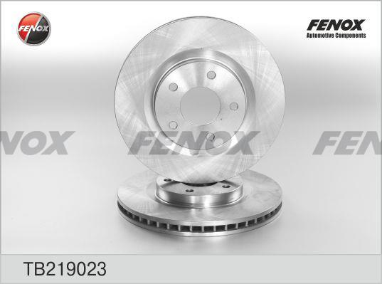 Fenox TB219023 Front brake disc ventilated TB219023: Buy near me at 2407.PL in Poland at an Affordable price!