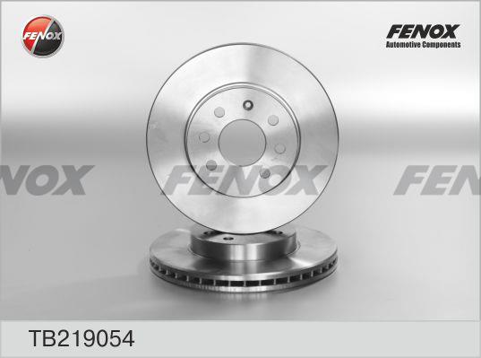 Fenox TB219054 Front brake disc ventilated TB219054: Buy near me in Poland at 2407.PL - Good price!