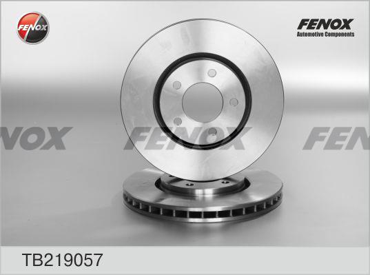 Fenox TB219057 Диск гальмівний передній вентильований TB219057: Приваблива ціна - Купити у Польщі на 2407.PL!