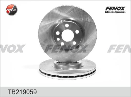 Fenox TB219059 Front brake disc ventilated TB219059: Buy near me in Poland at 2407.PL - Good price!