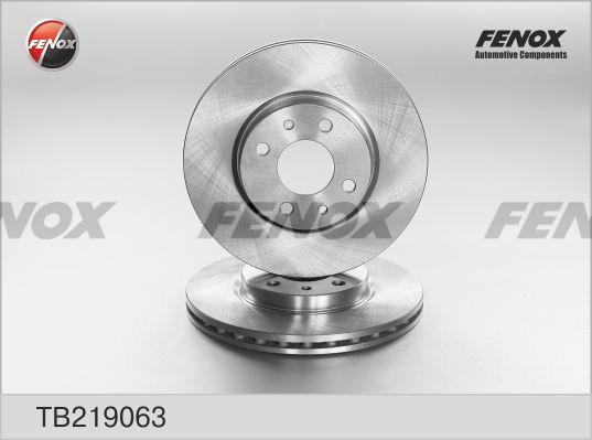 Fenox TB219063 Front brake disc ventilated TB219063: Buy near me in Poland at 2407.PL - Good price!