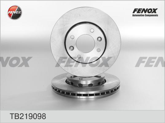 Fenox TB219098 Диск гальмівний передній вентильований TB219098: Приваблива ціна - Купити у Польщі на 2407.PL!