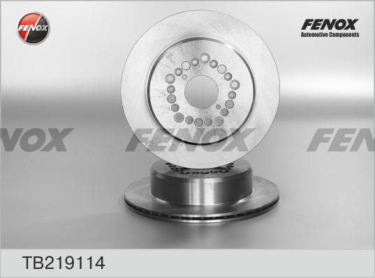 Fenox TB219114 Rear ventilated brake disc TB219114: Buy near me in Poland at 2407.PL - Good price!