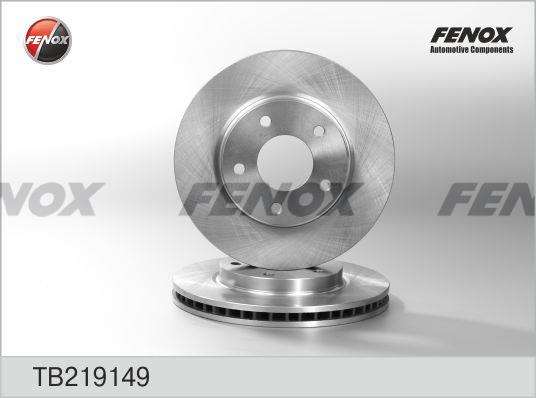 Fenox TB219149 Front brake disc ventilated TB219149: Buy near me in Poland at 2407.PL - Good price!