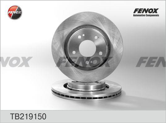 Fenox TB219150 Front brake disc ventilated TB219150: Buy near me at 2407.PL in Poland at an Affordable price!