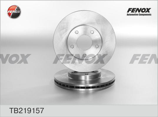 Fenox TB219157 Front brake disc ventilated TB219157: Buy near me in Poland at 2407.PL - Good price!
