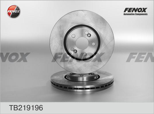 Fenox TB219196 Front brake disc ventilated TB219196: Buy near me in Poland at 2407.PL - Good price!
