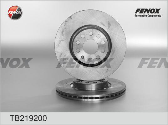 Fenox TB219200 Front brake disc ventilated TB219200: Buy near me in Poland at 2407.PL - Good price!