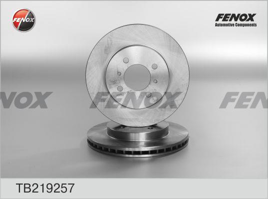 Fenox TB219257 Front brake disc ventilated TB219257: Buy near me in Poland at 2407.PL - Good price!
