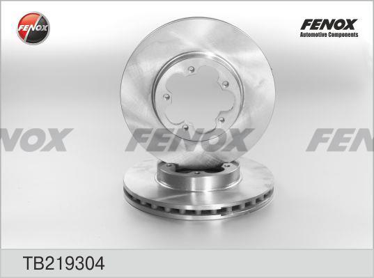 Fenox TB219304 Front brake disc ventilated TB219304: Buy near me in Poland at 2407.PL - Good price!