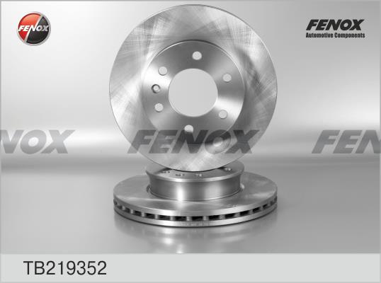 Fenox TB219352 Front brake disc ventilated TB219352: Buy near me in Poland at 2407.PL - Good price!