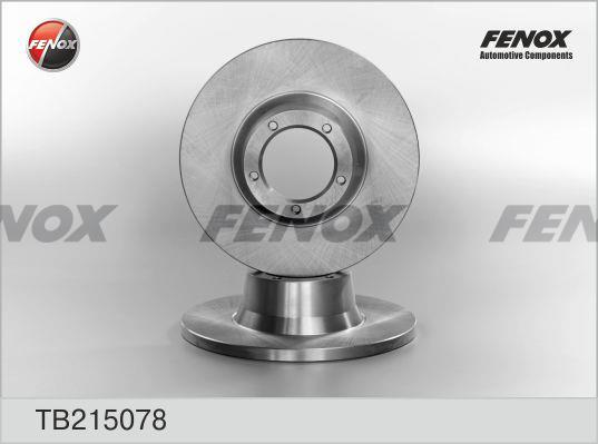 Fenox TB215078 Unventilated front brake disc TB215078: Buy near me at 2407.PL in Poland at an Affordable price!