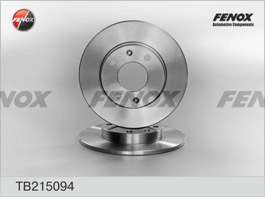 Fenox TB215094 Тормозной диск передний невентилируемый TB215094: Отличная цена - Купить в Польше на 2407.PL!