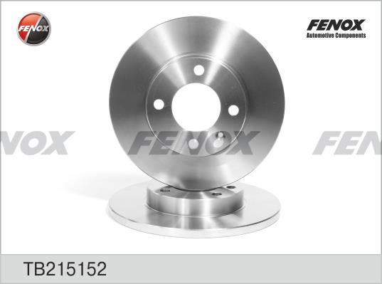 Fenox TB215152 Unventilated front brake disc TB215152: Buy near me in Poland at 2407.PL - Good price!