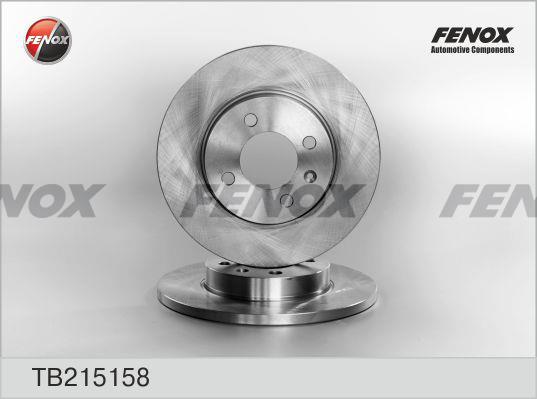 Fenox TB215158 Тормозной диск передний невентилируемый TB215158: Отличная цена - Купить в Польше на 2407.PL!