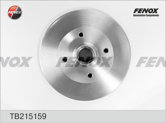Fenox TB215159 Rear brake disc, non-ventilated TB215159: Buy near me in Poland at 2407.PL - Good price!