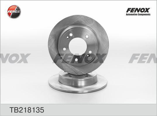 Fenox TB218135 Rear brake disc, non-ventilated TB218135: Buy near me in Poland at 2407.PL - Good price!