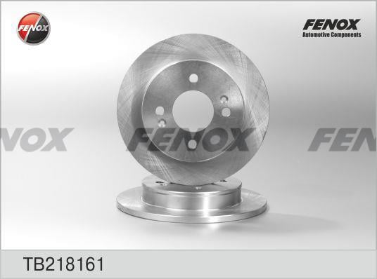 Fenox TB218161 Rear brake disc, non-ventilated TB218161: Buy near me in Poland at 2407.PL - Good price!