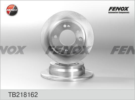 Fenox TB218162 Rear brake disc, non-ventilated TB218162: Buy near me in Poland at 2407.PL - Good price!