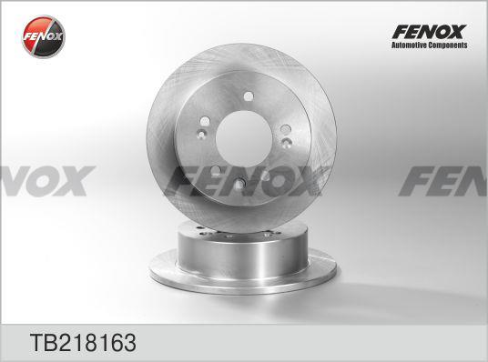 Fenox TB218163 Диск гальмівний задній невентильований TB218163: Приваблива ціна - Купити у Польщі на 2407.PL!