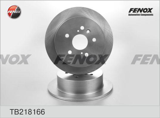 Fenox TB218166 Rear brake disc, non-ventilated TB218166: Buy near me in Poland at 2407.PL - Good price!