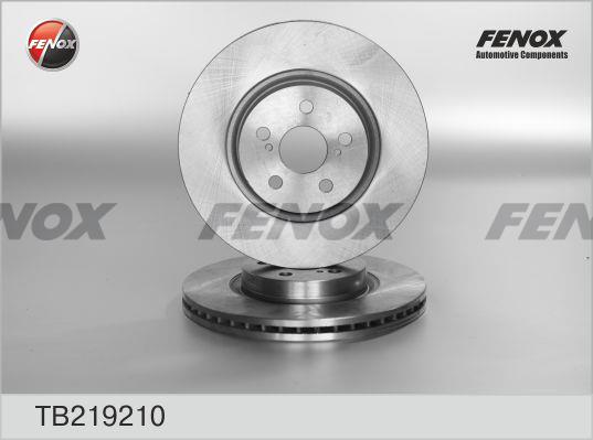 Fenox TB219210 Front brake disc ventilated TB219210: Buy near me in Poland at 2407.PL - Good price!