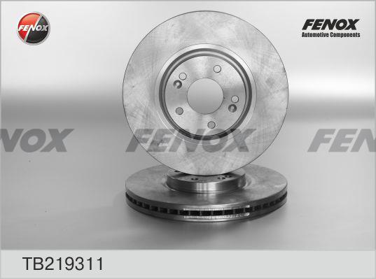 Fenox TB219311 Innenbelüftete Bremsscheibe vorne TB219311: Kaufen Sie zu einem guten Preis in Polen bei 2407.PL!