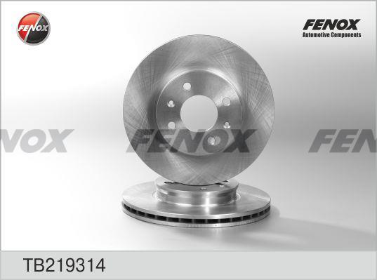 Fenox TB219314 Тормозной диск передний вентилируемый TB219314: Отличная цена - Купить в Польше на 2407.PL!