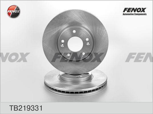 Fenox TB219331 Front brake disc ventilated TB219331: Buy near me in Poland at 2407.PL - Good price!