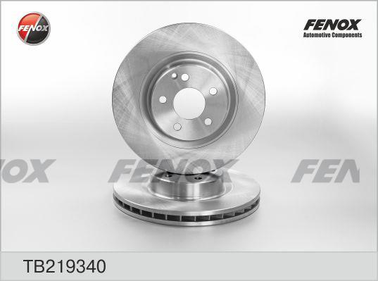 Fenox TB219340 Front brake disc ventilated TB219340: Buy near me in Poland at 2407.PL - Good price!