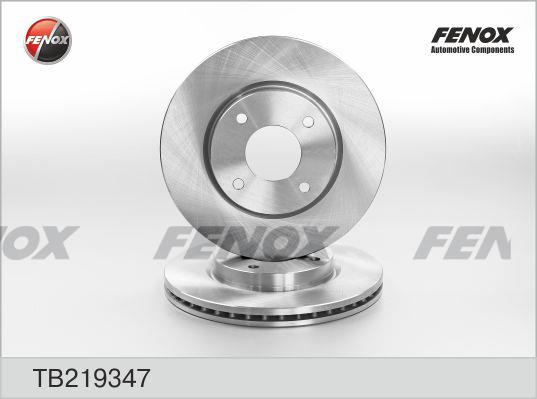 Fenox TB219347 Front brake disc ventilated TB219347: Buy near me in Poland at 2407.PL - Good price!