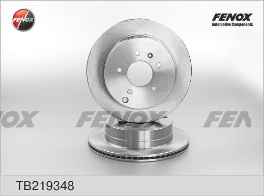 Fenox TB219348 Rear ventilated brake disc TB219348: Buy near me in Poland at 2407.PL - Good price!