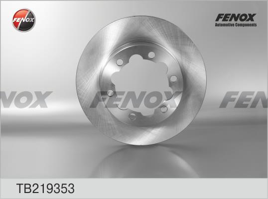 Fenox TB219353 Rear ventilated brake disc TB219353: Buy near me at 2407.PL in Poland at an Affordable price!