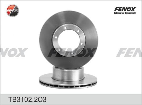 Fenox TB3102.2O3 Front brake disc ventilated TB31022O3: Buy near me in Poland at 2407.PL - Good price!