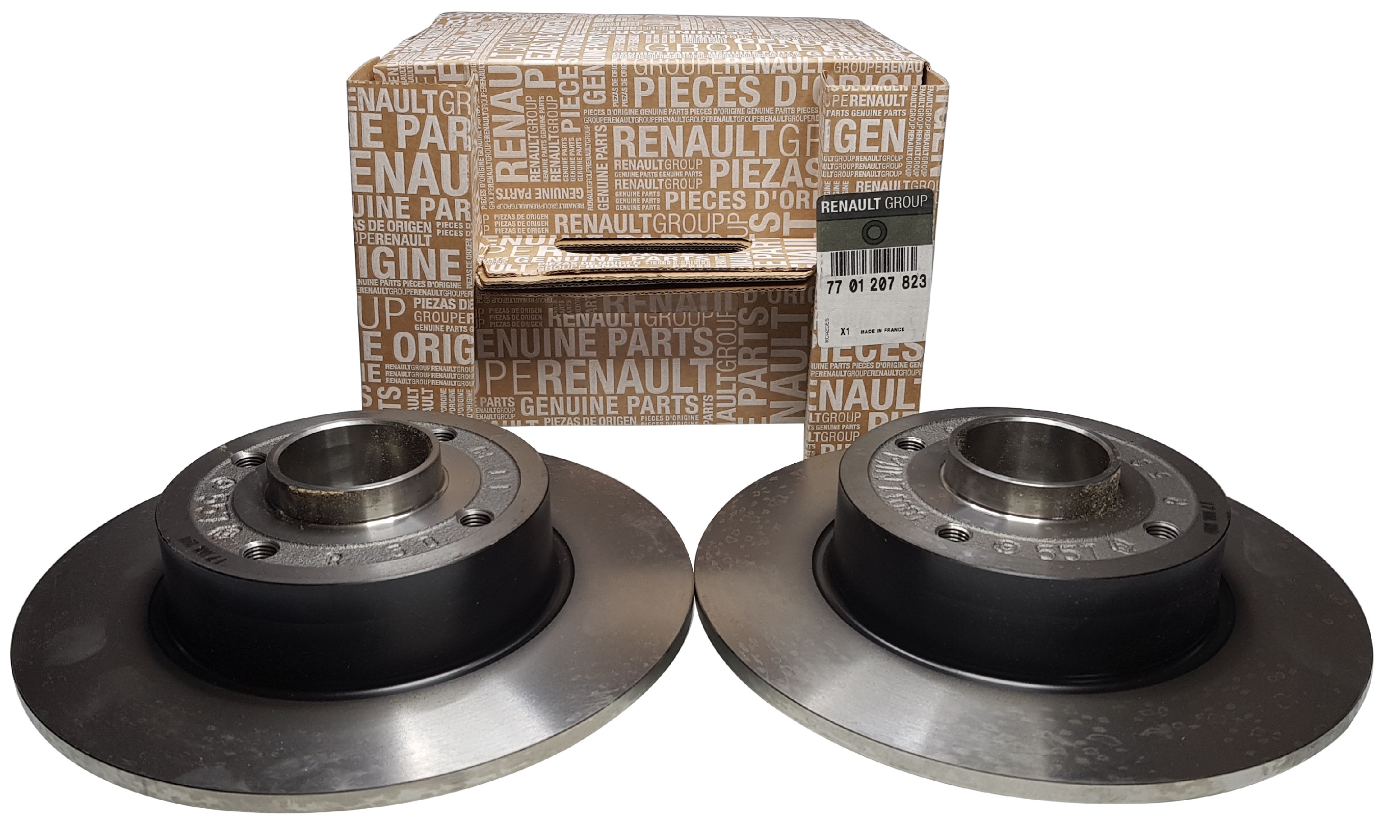 Renault 77 01 207 823 Rear brake disc, non-ventilated 7701207823: Buy near me at 2407.PL in Poland at an Affordable price!
