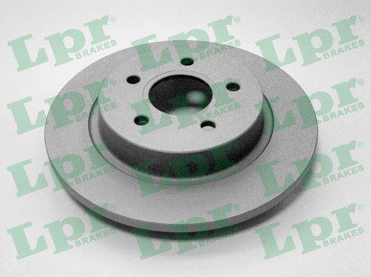 LPR F1010PR Rear brake disc, non-ventilated F1010PR: Buy near me in Poland at 2407.PL - Good price!