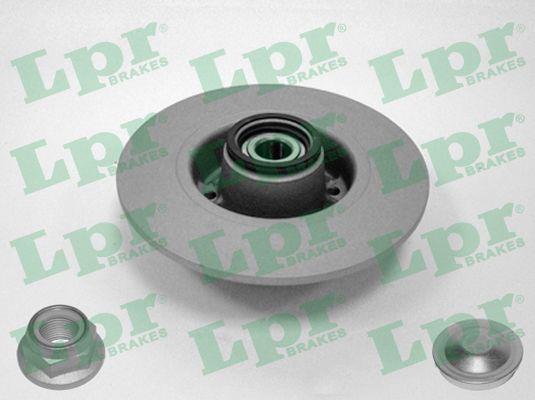 LPR R1005PRCA Rear brake disc, non-ventilated R1005PRCA: Buy near me in Poland at 2407.PL - Good price!