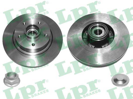 LPR R1049PCA Rear brake disc, non-ventilated R1049PCA: Buy near me in Poland at 2407.PL - Good price!