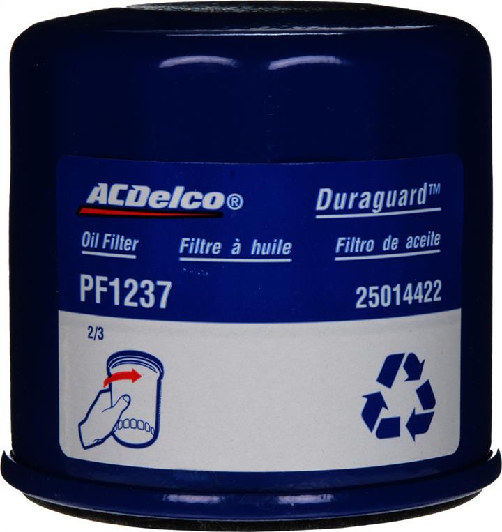 AC Delco PF1237 Filtr oleju PF1237: Dobra cena w Polsce na 2407.PL - Kup Teraz!