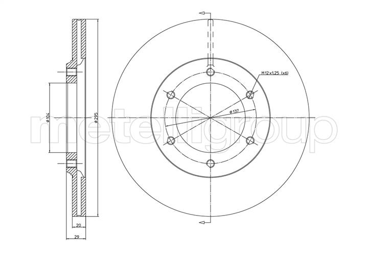 Cifam 800-247 Front brake disc ventilated 800247: Buy near me in Poland at 2407.PL - Good price!