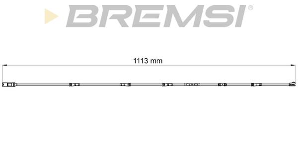 Bremsi WI0749 Датчик износа тормозных колодок WI0749: Отличная цена - Купить в Польше на 2407.PL!
