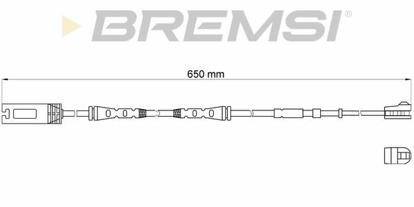 Bremsi WI0689 Warning contact, brake pad wear WI0689: Buy near me in Poland at 2407.PL - Good price!