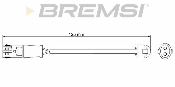 Bremsi WI0634 Warning contact, brake pad wear WI0634: Buy near me in Poland at 2407.PL - Good price!