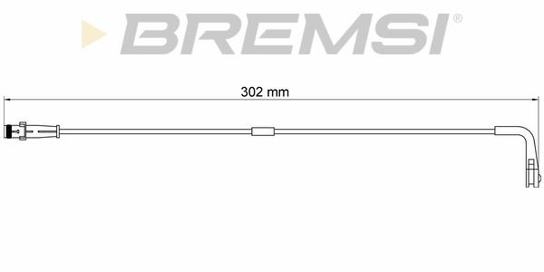 Bremsi WI0626 Warning contact, brake pad wear WI0626: Buy near me in Poland at 2407.PL - Good price!