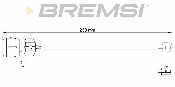 Bremsi WI0574 Датчик износа тормозных колодок WI0574: Отличная цена - Купить в Польше на 2407.PL!