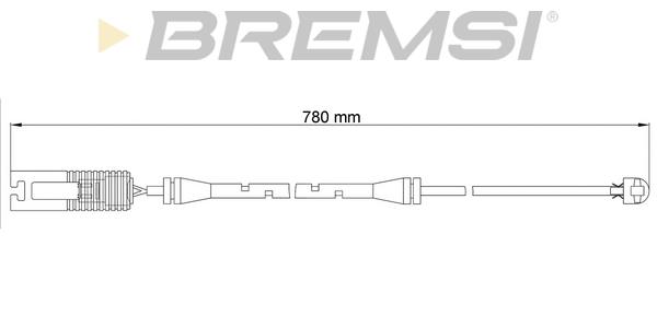 Bremsi WI0515 Датчик износа тормозных колодок WI0515: Отличная цена - Купить в Польше на 2407.PL!