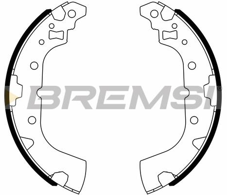 Bremsi GF0836 Brake shoe set GF0836: Buy near me in Poland at 2407.PL - Good price!