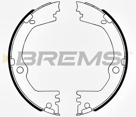 Bremsi GF0808 Колодки тормозные стояночного тормоза GF0808: Отличная цена - Купить в Польше на 2407.PL!